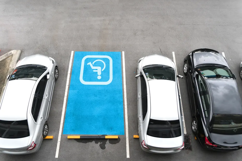 ADA accessible parking space